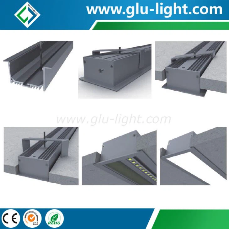 Embedded Aluminium Led Profile, Recessed Linear Led Light Bar light